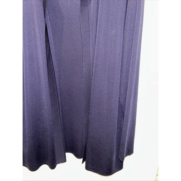 Exclusively Misook Women's Large Navy Open Cardigan Minimalist Capsule Wardrobe - Picture 4 of 11